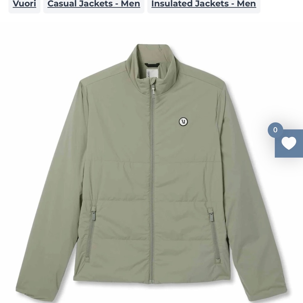 Vuori Men's Olive Lightweight Jacket